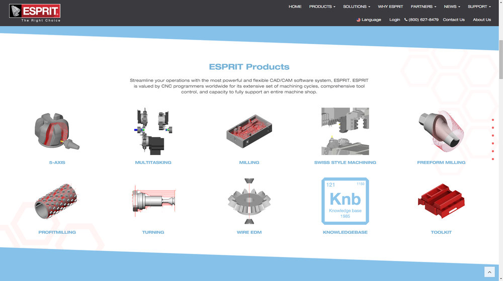Oprogramowanie CAD/CAM ESPRIT z nowym, innowacyjnym serwisem internetowym